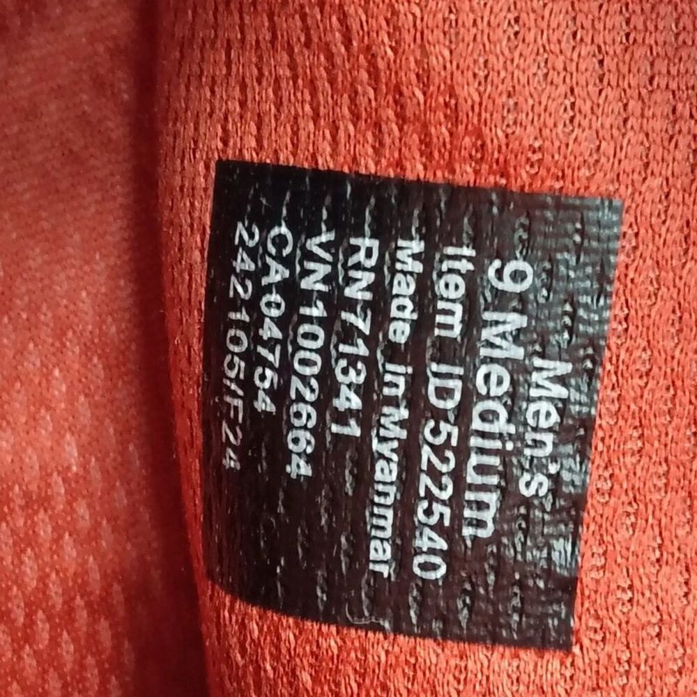 L.L. Bean Men's Quilted Puffer Booties US 9 Camo Orange Gorpcore Cozy Cabincore - Picture 4 of 9